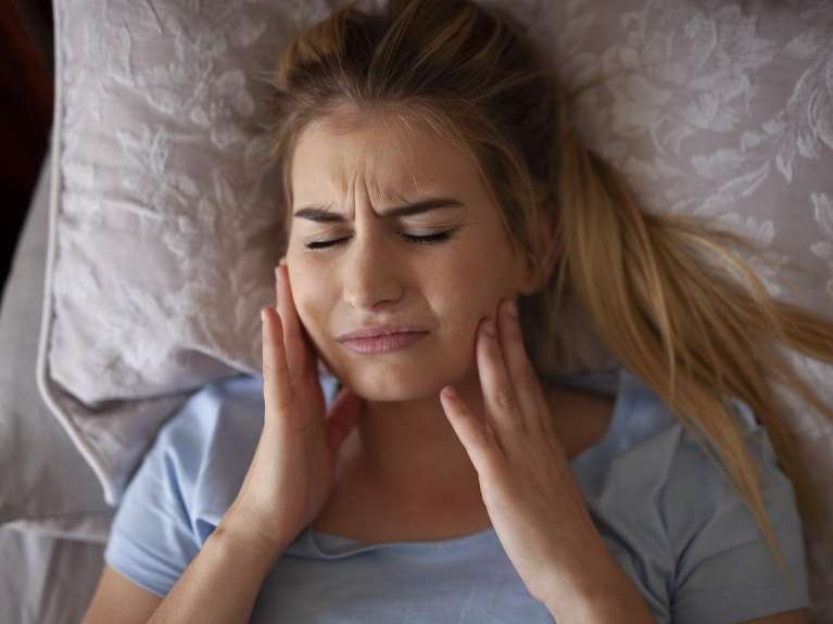 woman suffering from temporomandibular joint disorder in Black Rock VIC