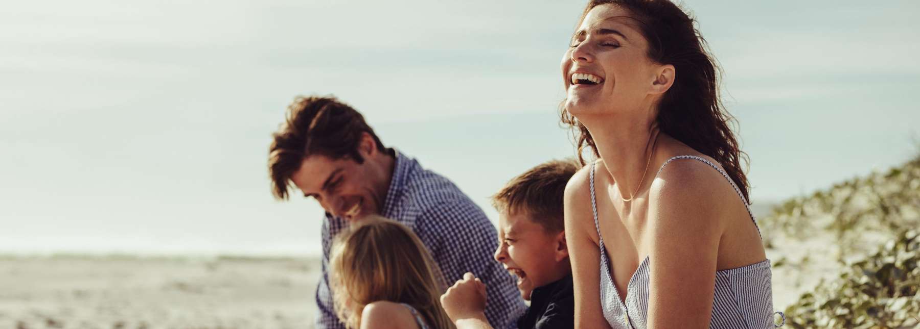 family at beach after dental cleaning in Moorabbin