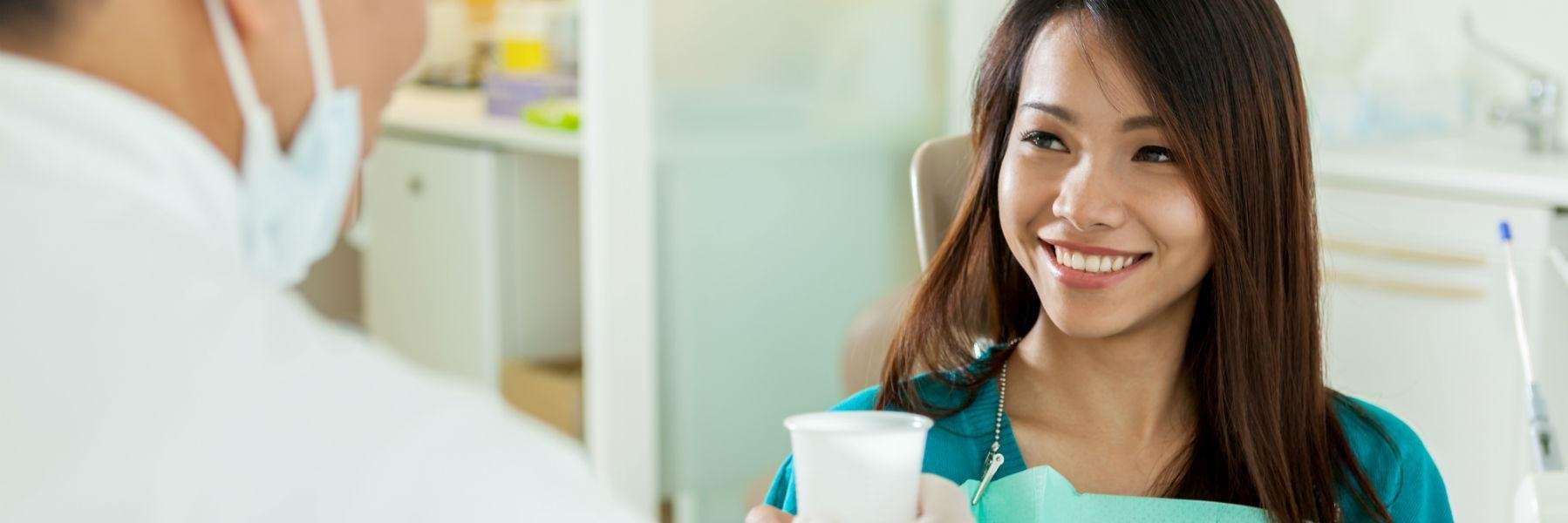 patient getting restorative dentistry in black rock